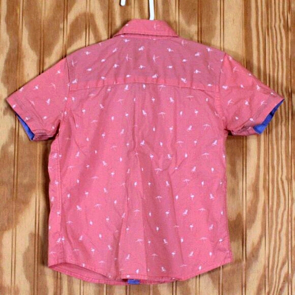 Craft + Flow Little Boys' Palm Tree Stretch Shirt - Size 4 (Small) - Picture 4 of 5